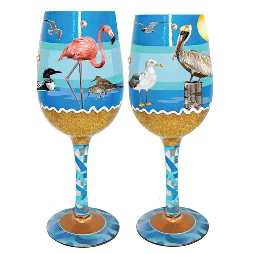 Wine Glass Seaside Bottom's Up