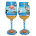Wine Glass Seaside Bottom's Up