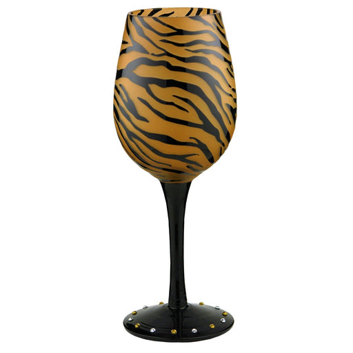 Wine Glass, Tiger Stripes