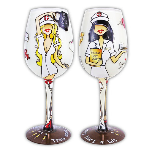 Wine Glass, TLC Blonde Nurse