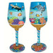 Wine Glass Underwater Bottom's Up