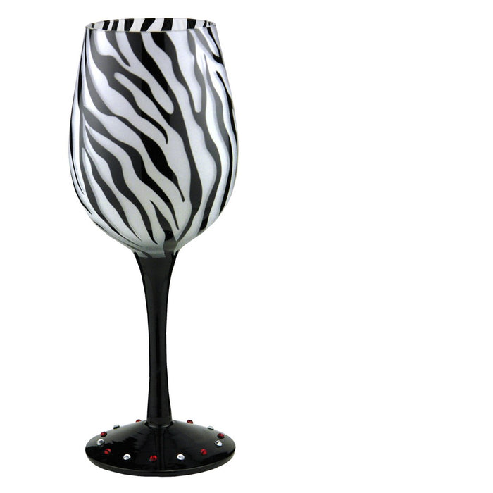 Wine Glass Zebra