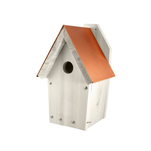 Nantucket White Coppertop Bluebird House