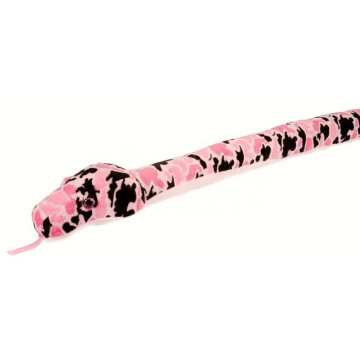 Camo Pink 54 inch Plush Snake