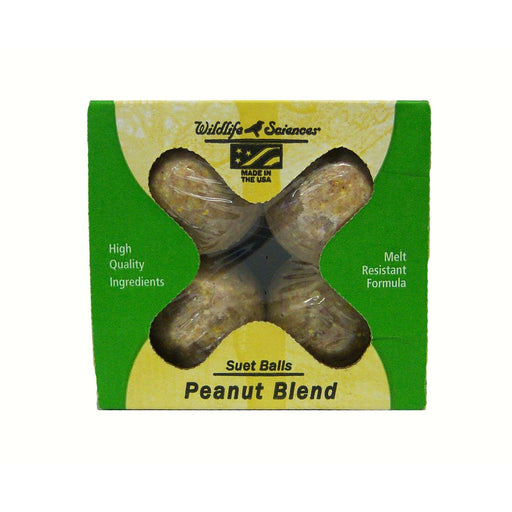 Peanut Blend Suet Balls 4 pack (boxed)  + Freight West of Rockies Only