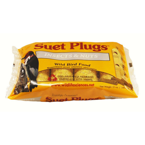 Insects & Nuts Suet Plugs (12 oz) + Freight West of Rockies Only Must order in 12's