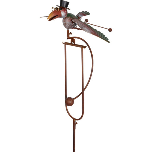 STAKE ROCKING BIRD With TOP HAT