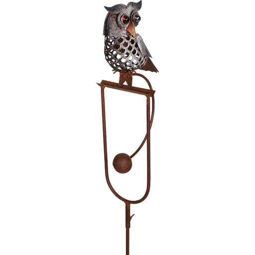 STAKE ROCKING OWL PERCHED