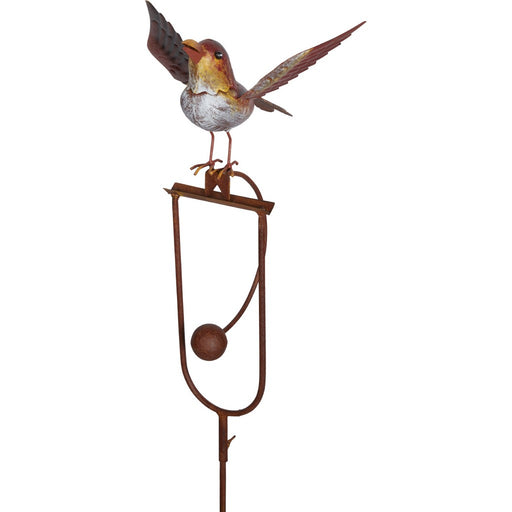 STAKE ROCKING BIRD LANDING