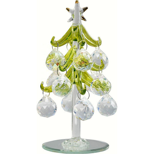 Tree- Green with Crystal Round Ornaments - 6 Inch GB