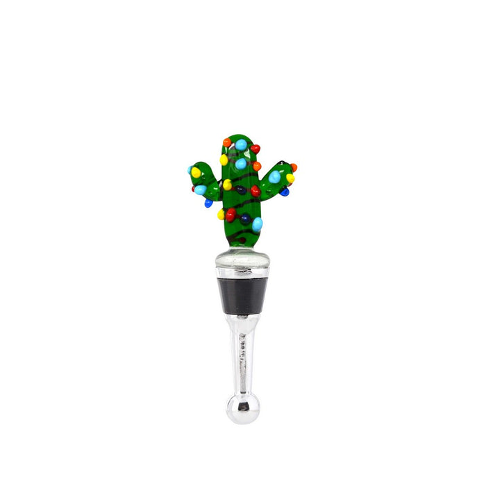 Cactus Stopper withXmas lights