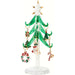 Tree - Green - 6 Inch with 9 Enamel Holiday Ornaments GB