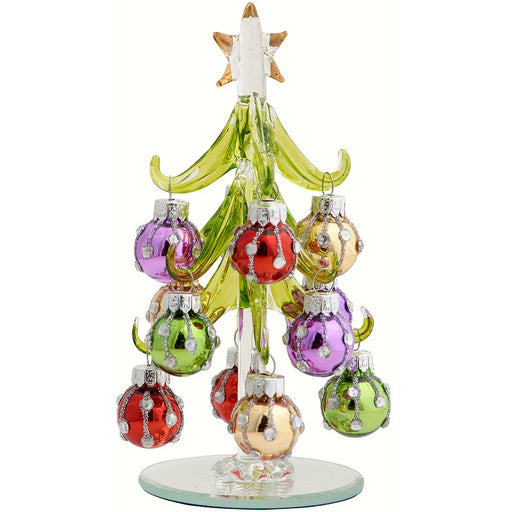 Tree - Green - 6 Inch with Bright Ornaments GB