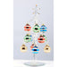 Tree - Clear - 8 Inch -  with Multi Color Ornaments GB