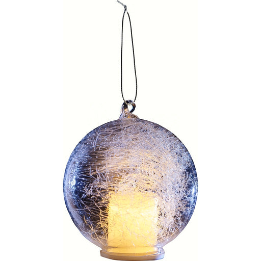 Christmas LED Candle in Globe - Contemporary
