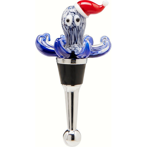 Bottle Stopper - Christmas Octopus