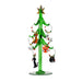 Tree - Green - Cat - with 9 Wine Charm Ornaments GB