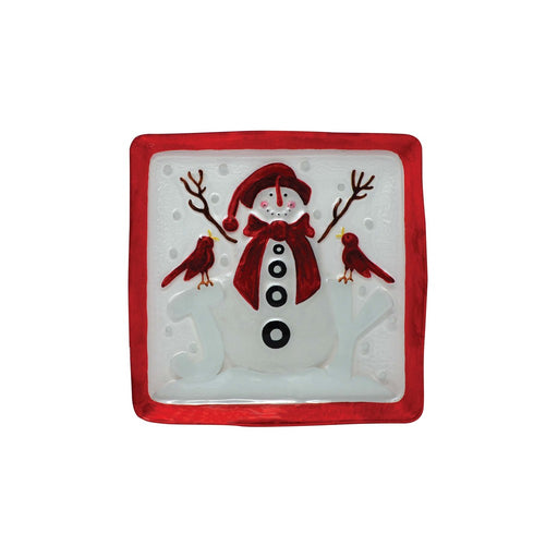 Platter - Snowman Joy - 11.5 inch Square