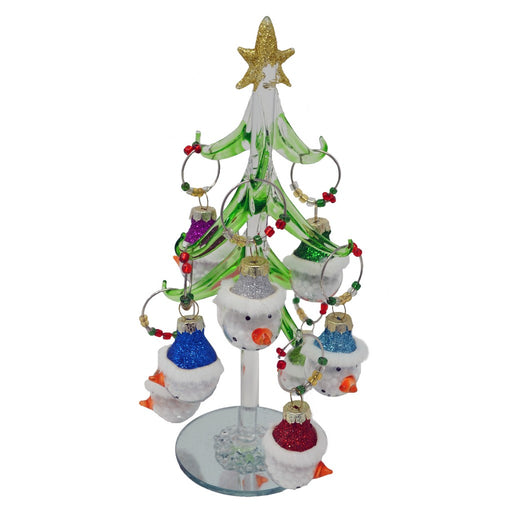 Tree - Wine Charms Snowman - 8 inch PVC