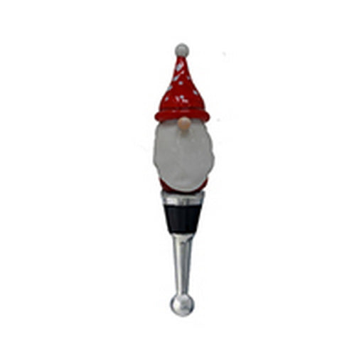 Gnome with Red Hat Bottle Stopper GB