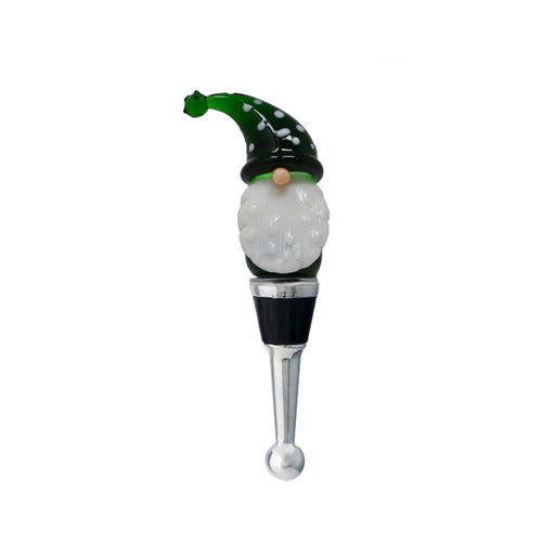 Gnome with Green Hat Bottle Stopper GB