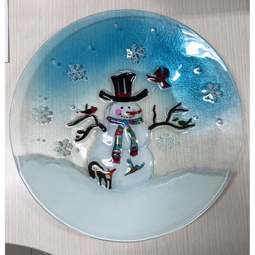 Platter - Snowman & Birds GB