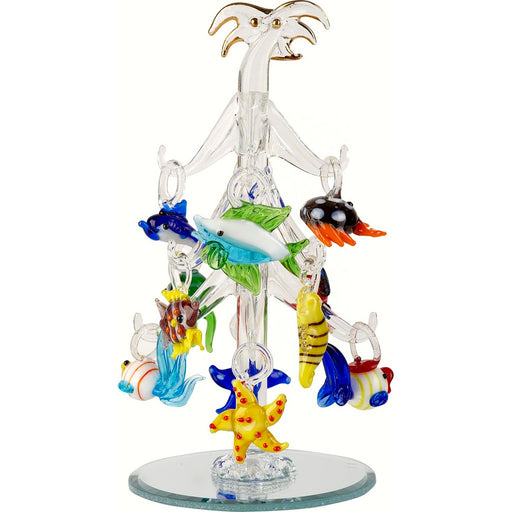 Palm Tree with Fish Ornaments - 6.25 Inch - GB