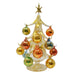 Oro multicolor 25cm Glass Tree with16+1 Ornaments GB