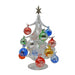Argento Lucido 25cm Glass Tree with16+1 Ornaments GB