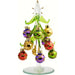 Tree - Green - Shiny - 12 Ornaments - 6 Inch - PVC