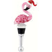Bottle Stopper - Flamingo in Santa Hat