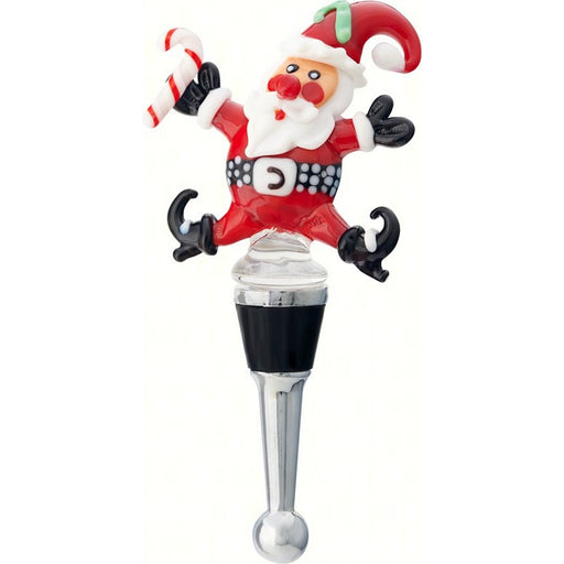 Bottle Stopper - Happy Santa