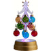 Tree - Light Up - 6 Inch -  with 12 Multi Color Ornaments