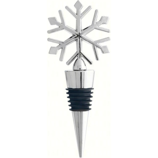 Bottle Stopper - Snowflake Silver - Metal